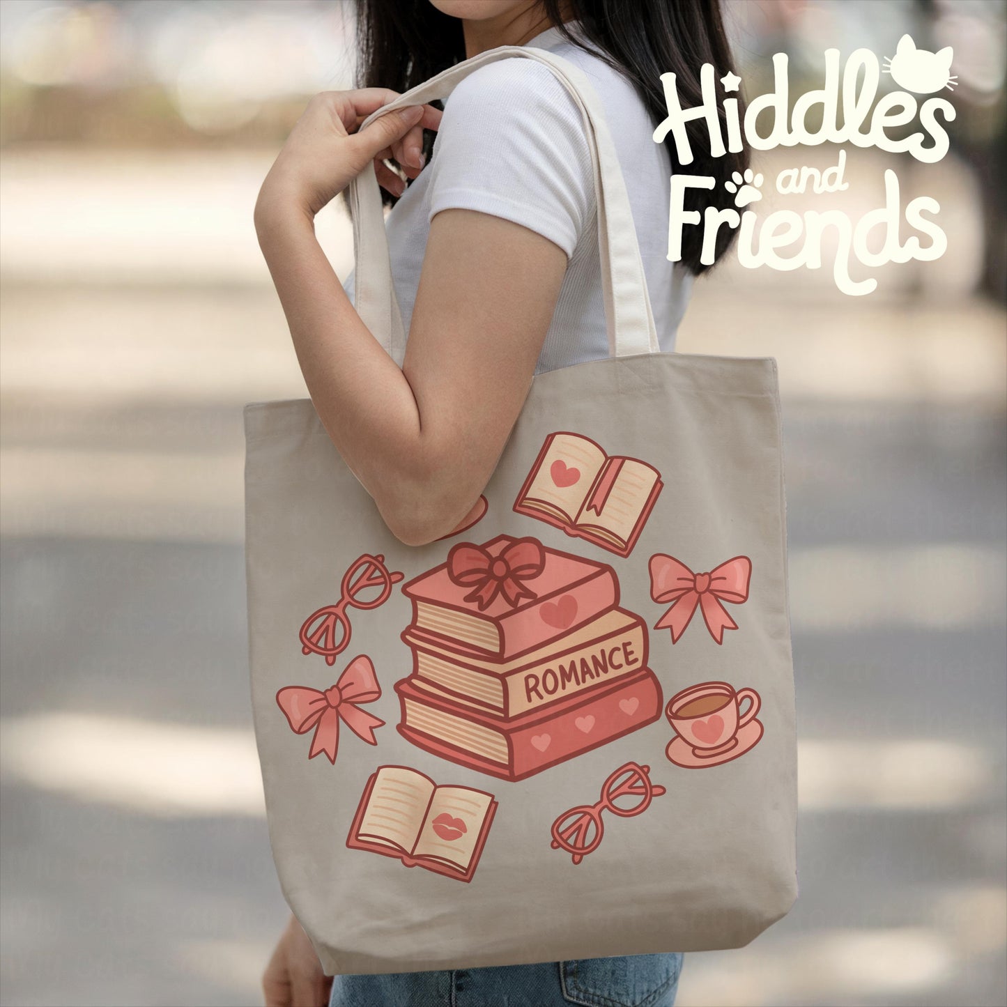 Romance Book Stack PNG – Cute Digital Sticker