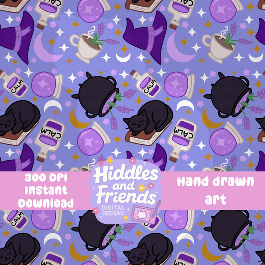 Lavender Witchy Seamless File