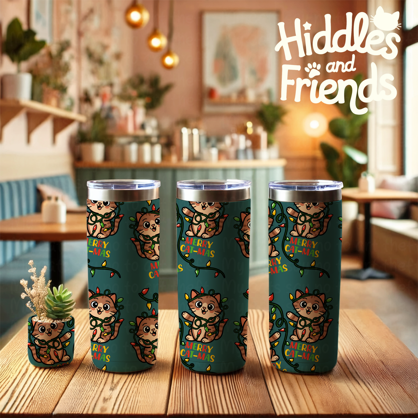 Merry Cat-mas Seamless Pattern