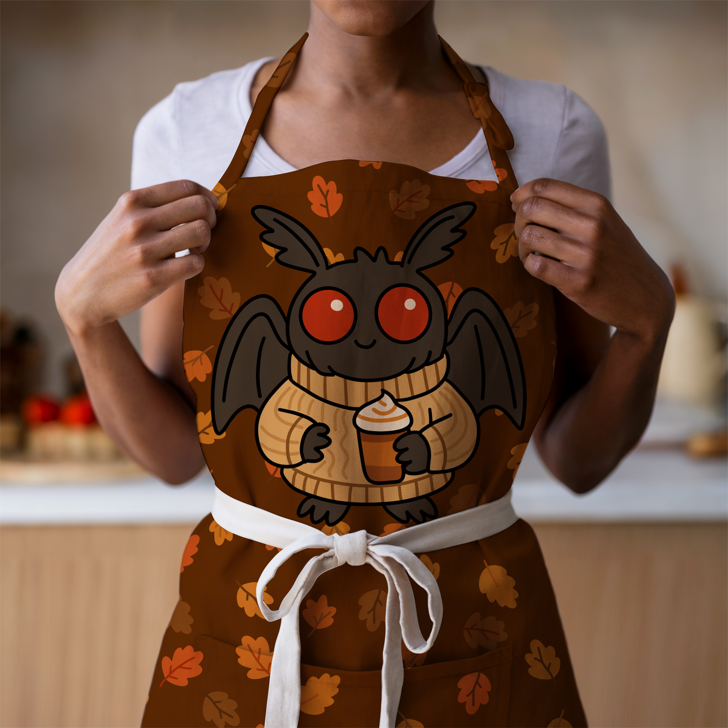 Mothman with Coffee – Fall Digital Sticker