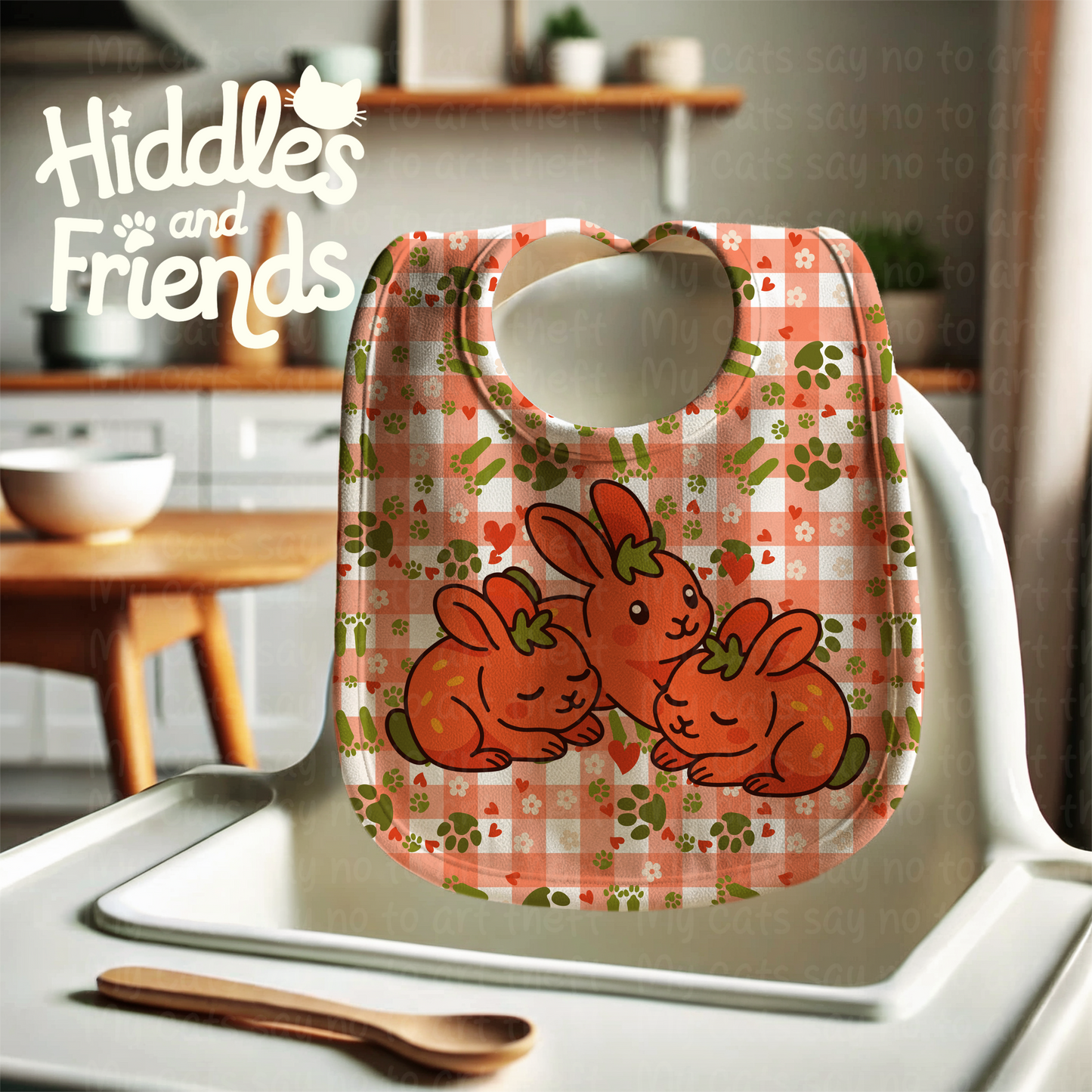 Strawberry Bunny Snuggle Digital Sticker