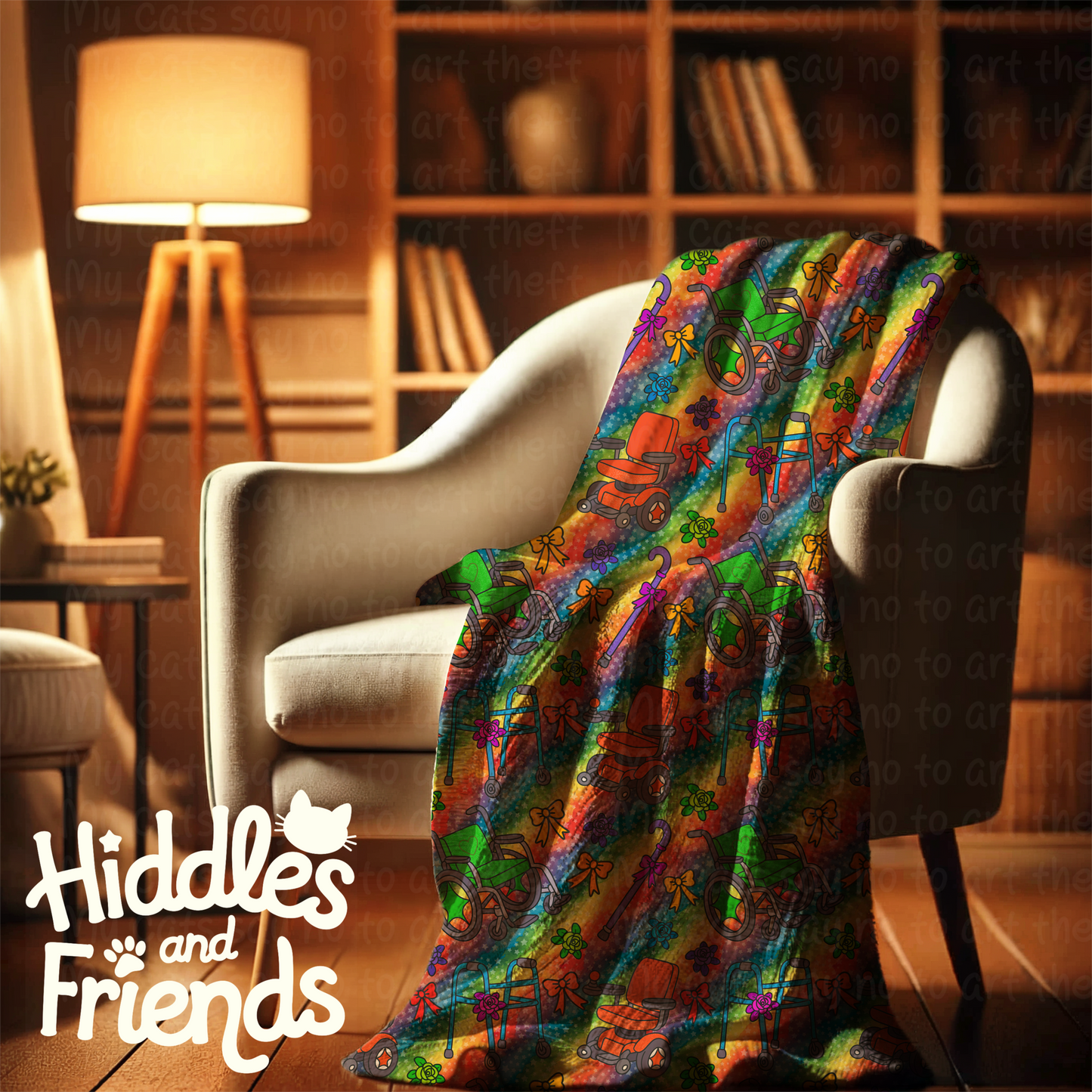 Rainbow Pride Mobility Aids Seamless File