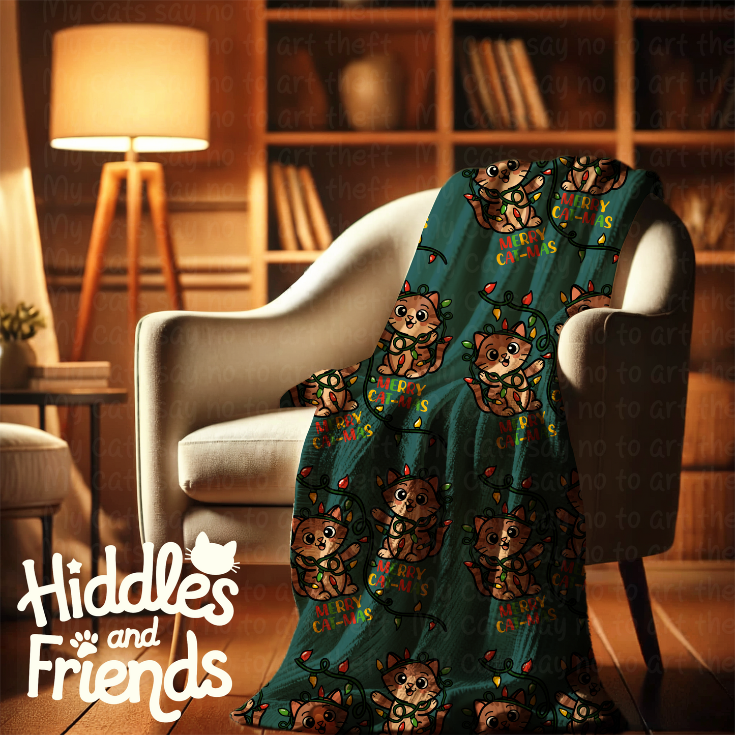 Merry Cat-mas Seamless Pattern