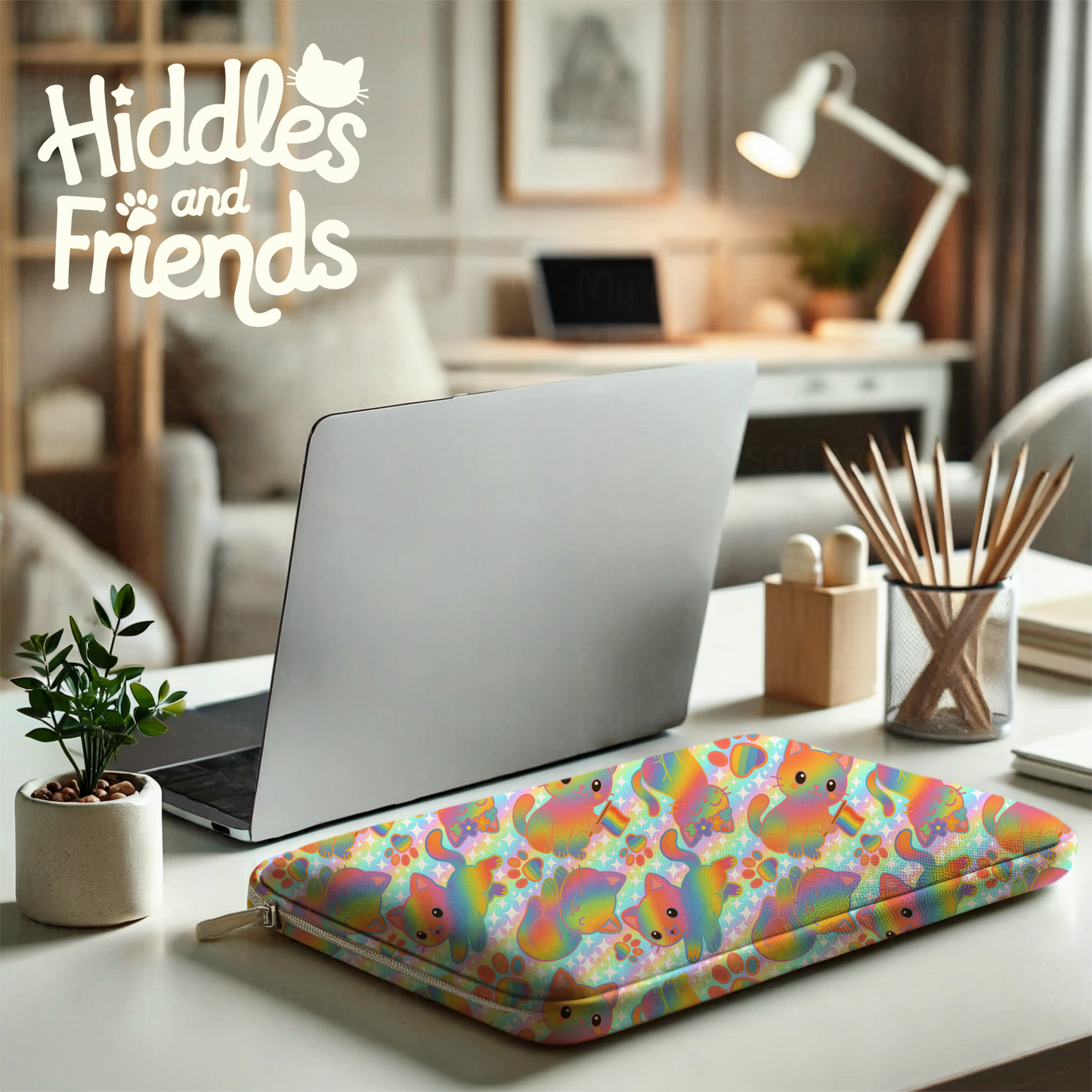 Rainbow Pride Cats Seamless Pattern