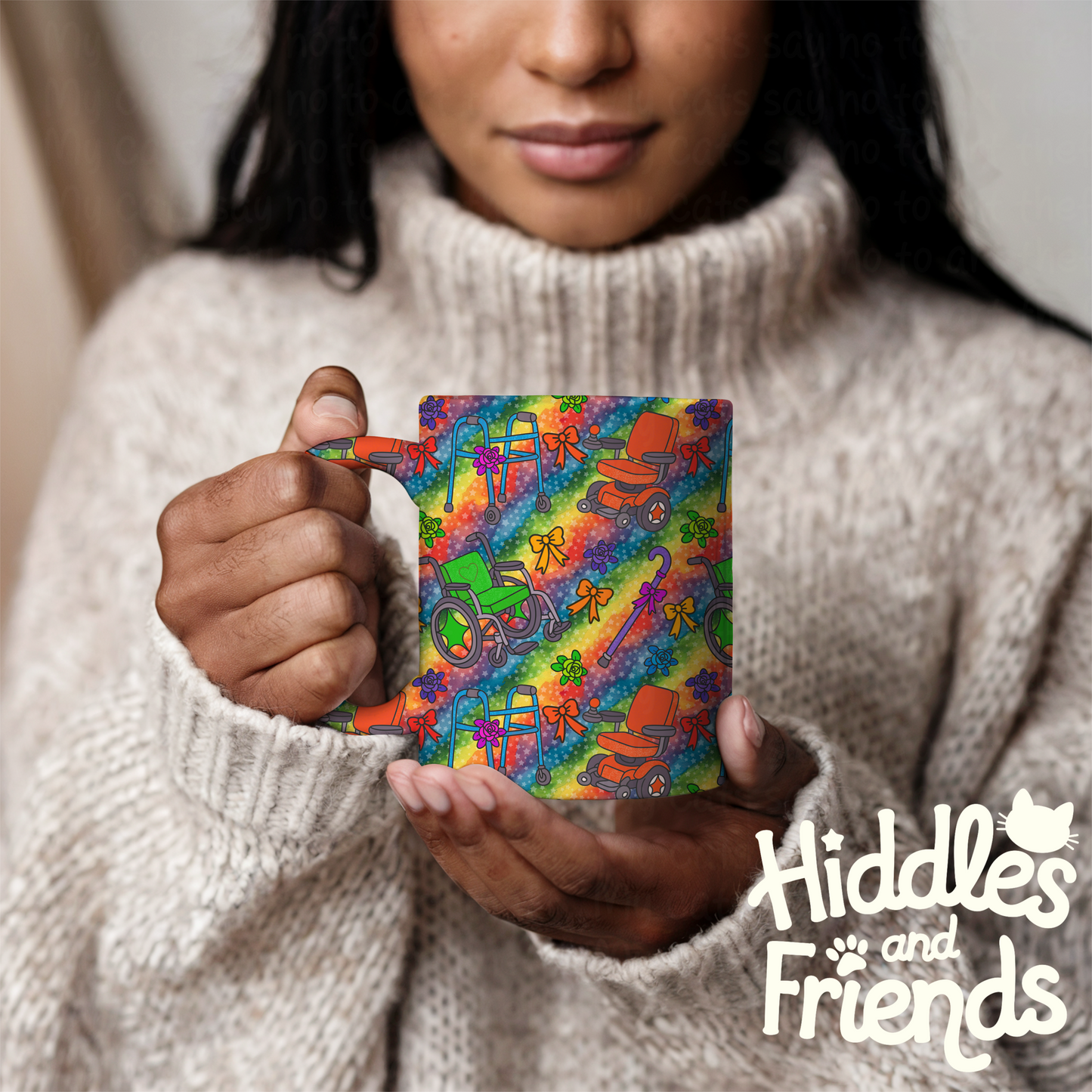 Rainbow Pride Mobility Aids Seamless File