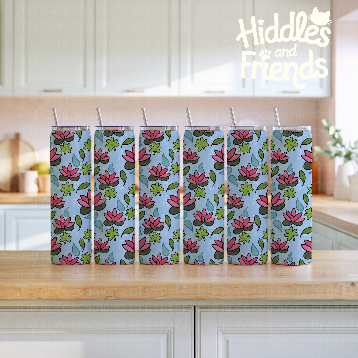 Lily Pads & Flowers Seamless File