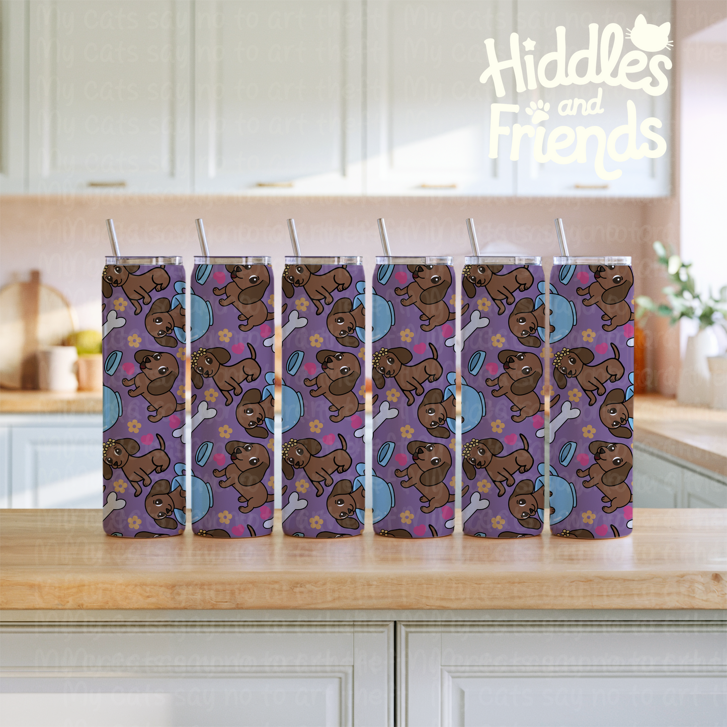 Brown Dachshund Seamless File