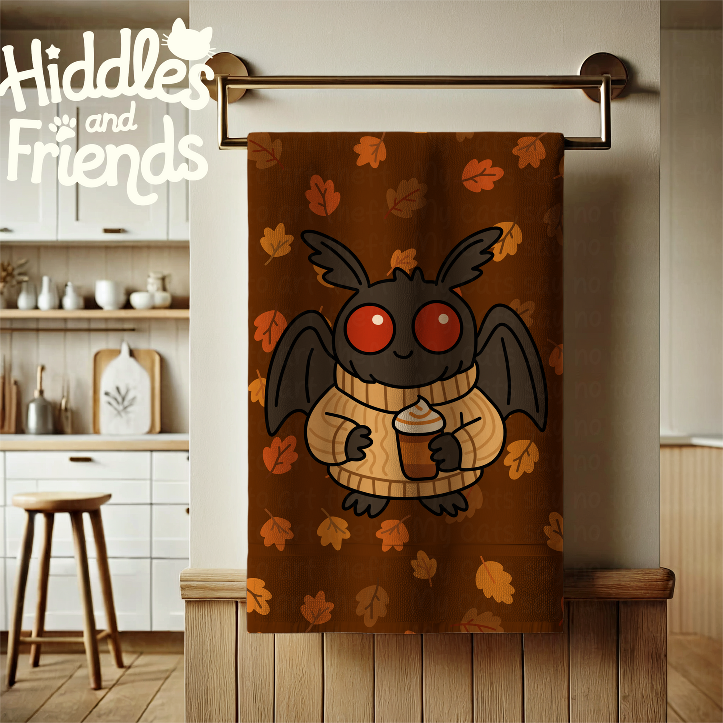 Mothman with Coffee – Fall Digital Sticker