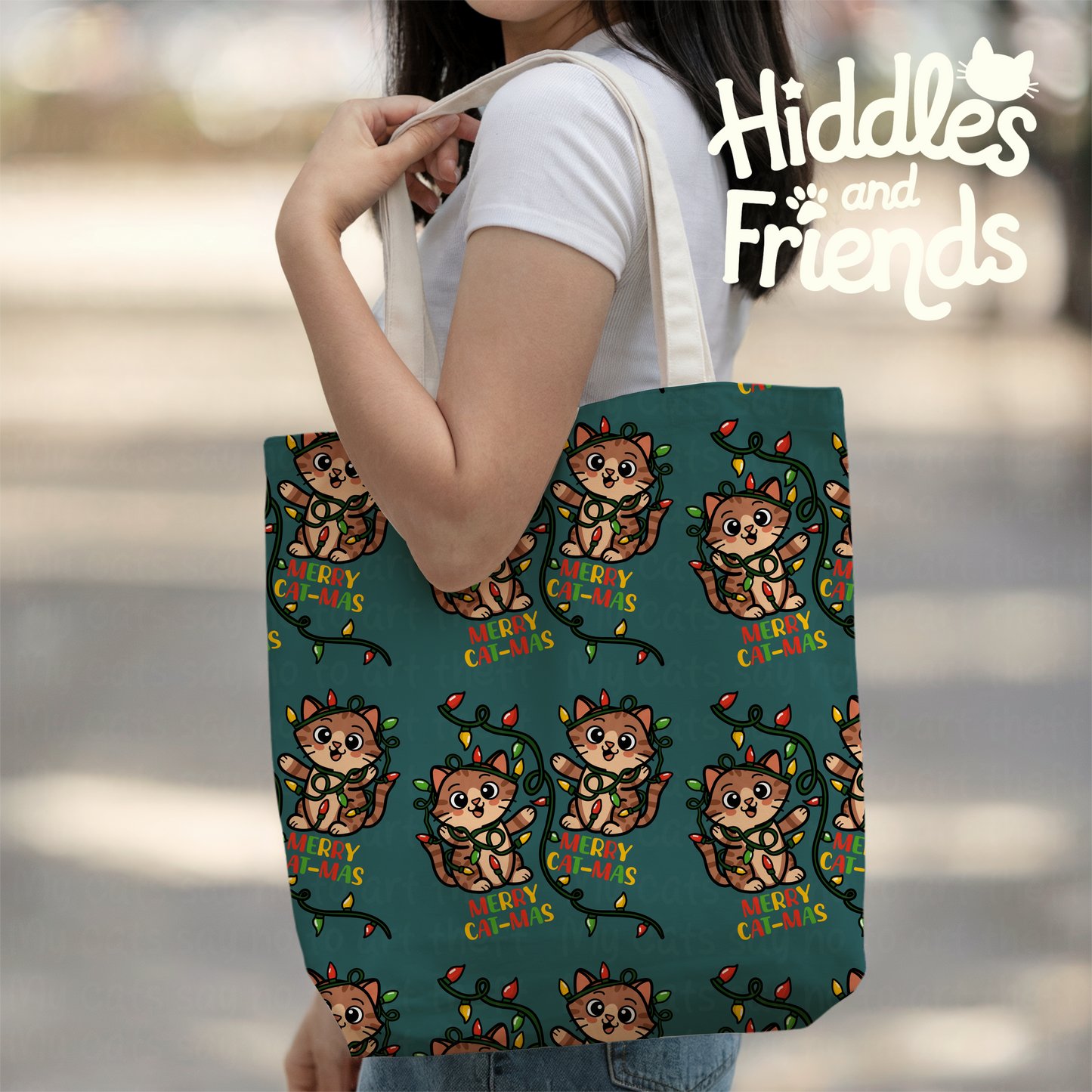 Merry Cat-mas Seamless Pattern