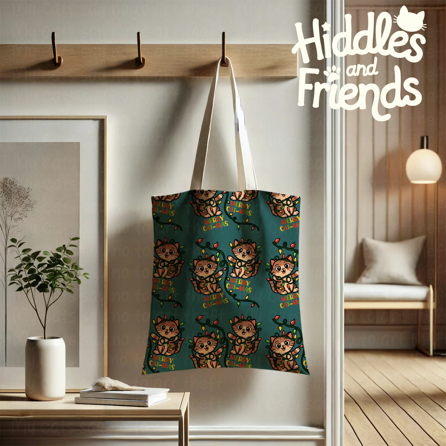 Merry Cat-mas Seamless Pattern