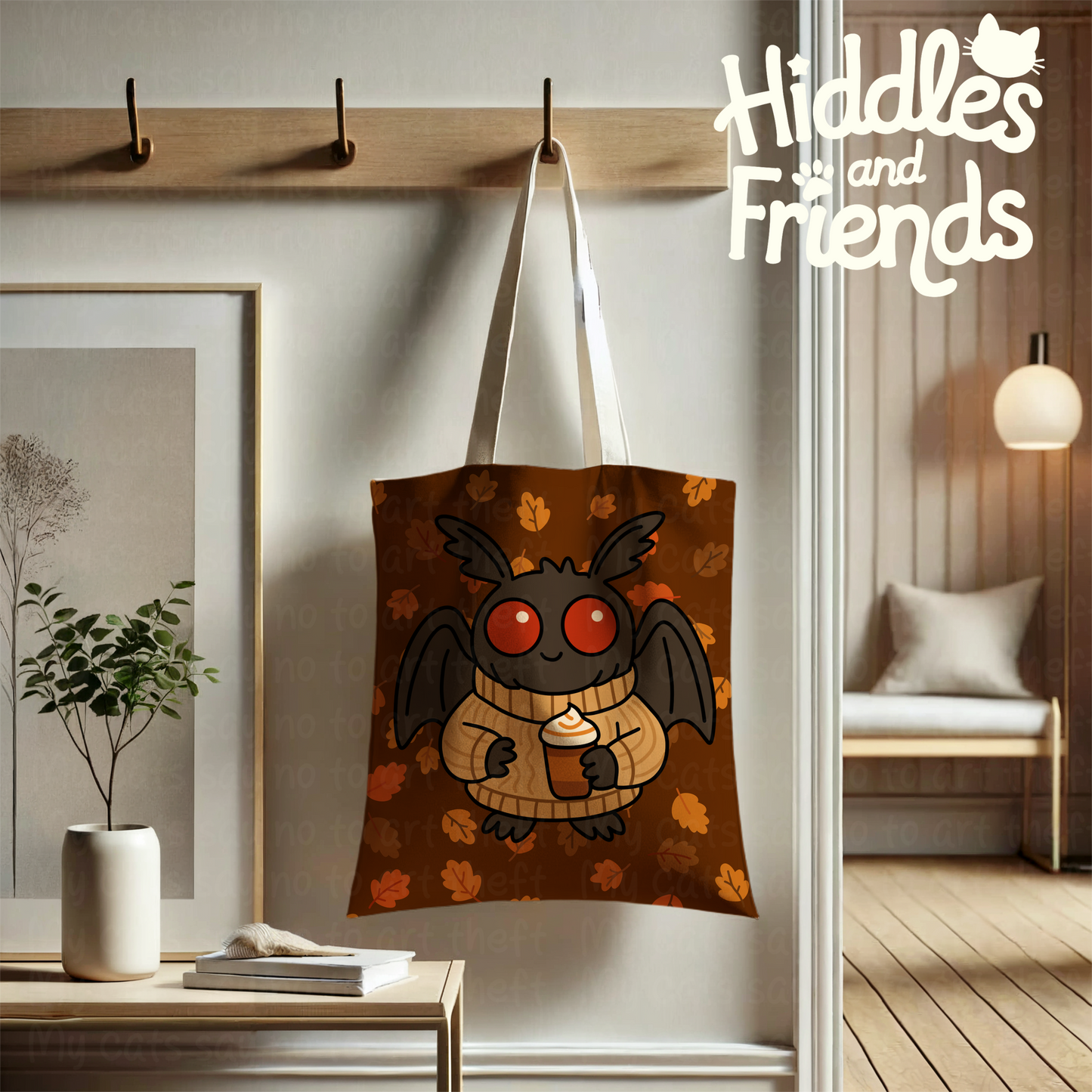 Mothman with Coffee – Fall Digital Sticker