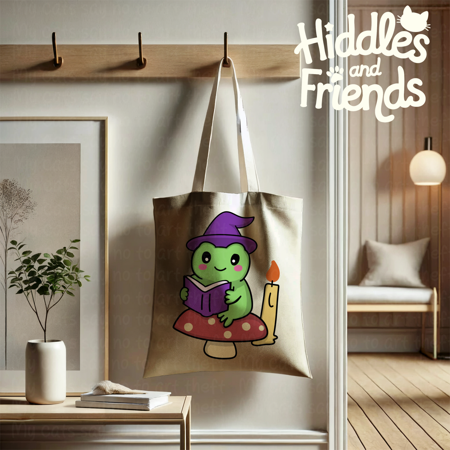 Witchy Frog Reading Sticker