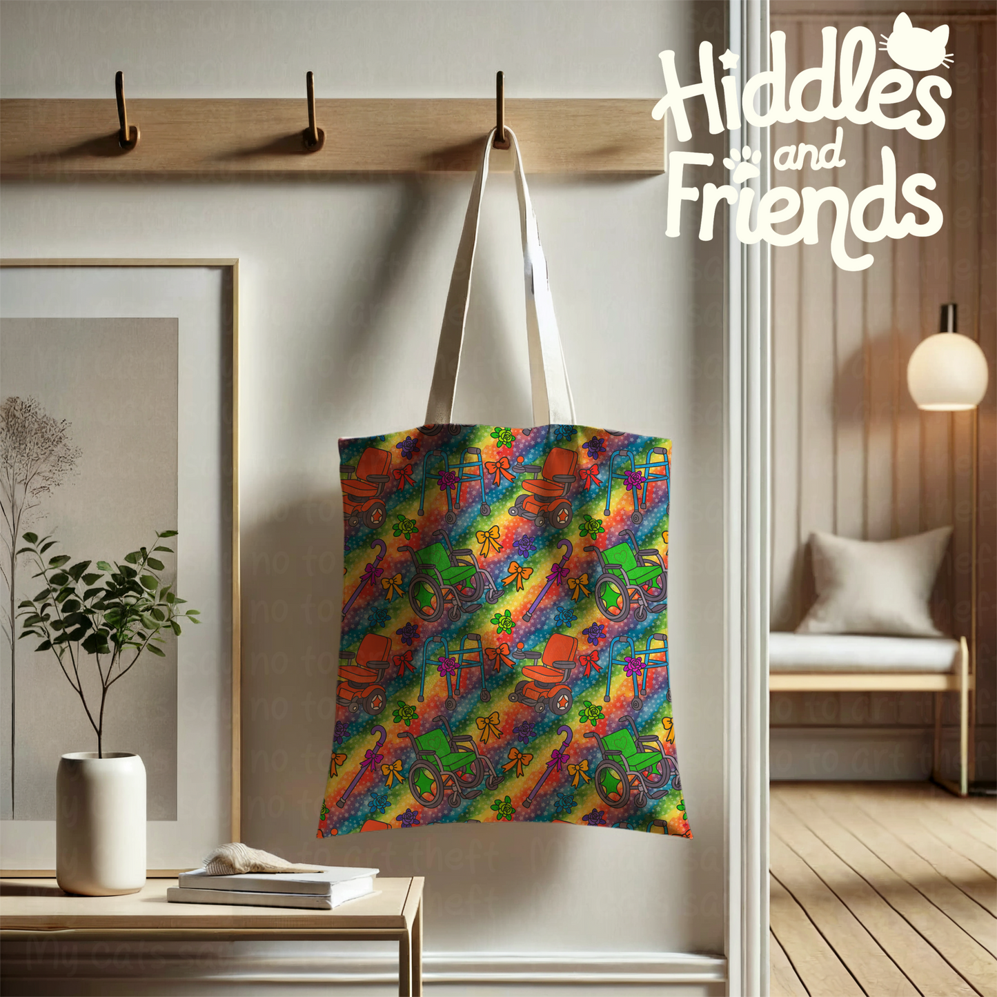 Rainbow Pride Mobility Aids Seamless File