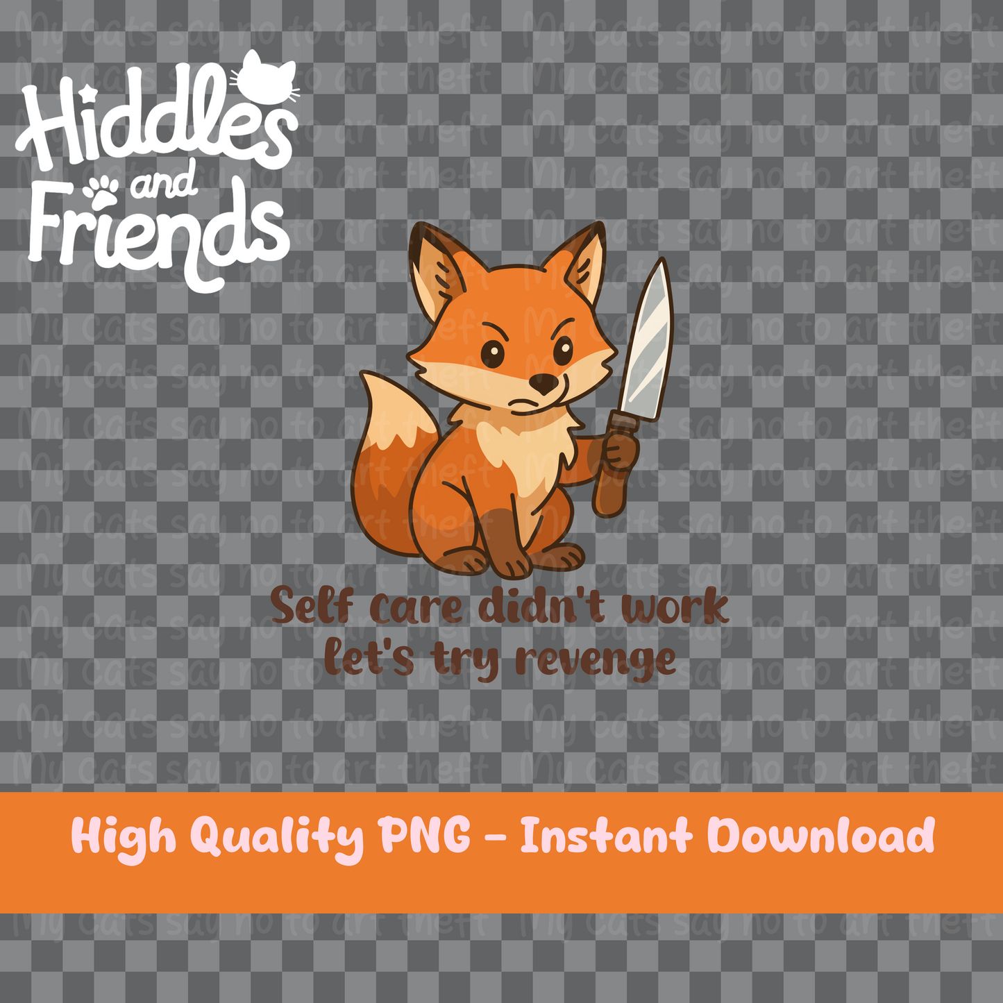 Self Care Didn't Work Woodland Fox Sticker