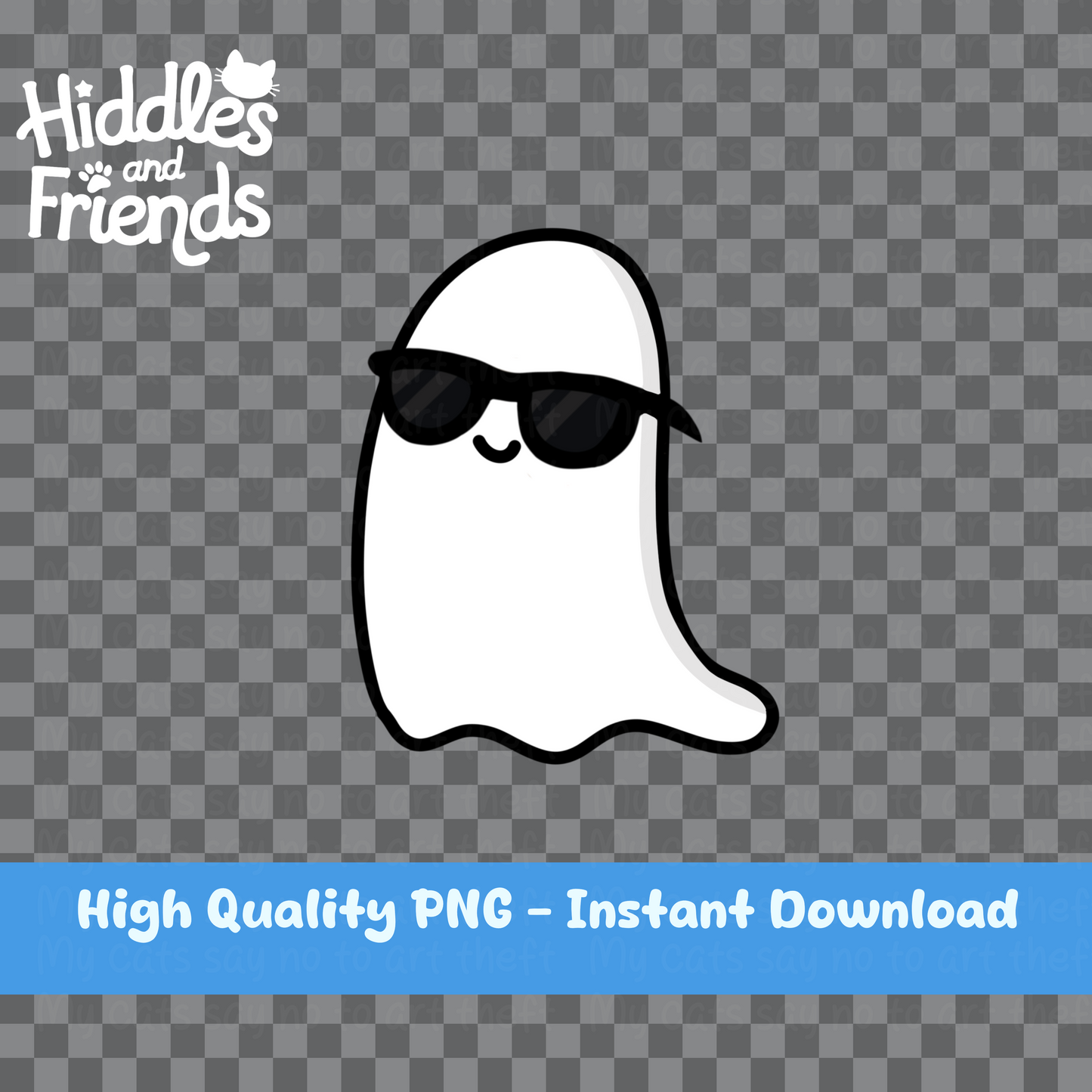 Cool Summer Ghost Sticker
