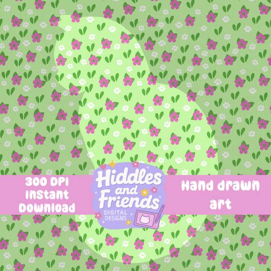 Spring Flowers Seamless Pattern