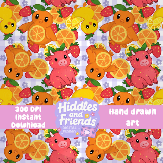 Just a Little Fruity Seamless Pattern