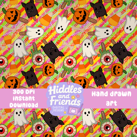 Summerween Popsicle Seamless File