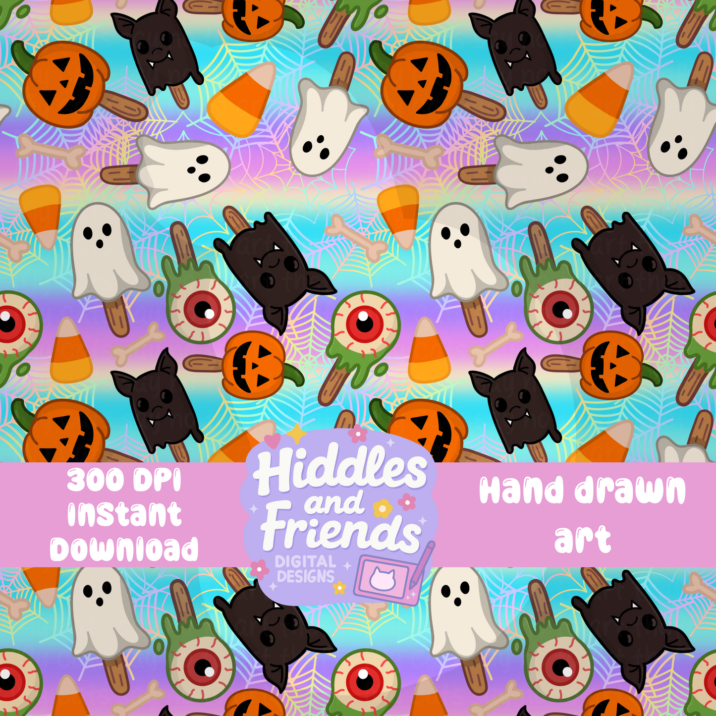 Summerween Popsicle Seamless File