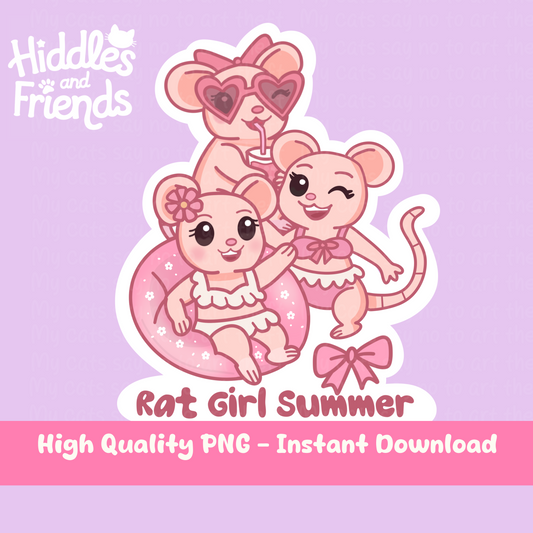 Rat Girl Summer Digital Sticker