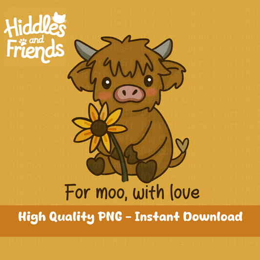 For Moo With Love Digital Sticker