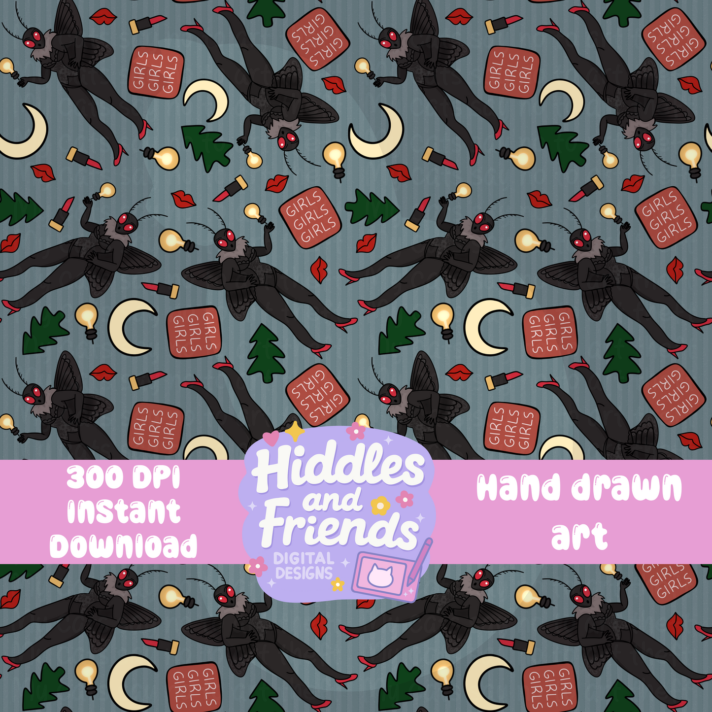 Mothma'am Pin Up Girl Seamless File