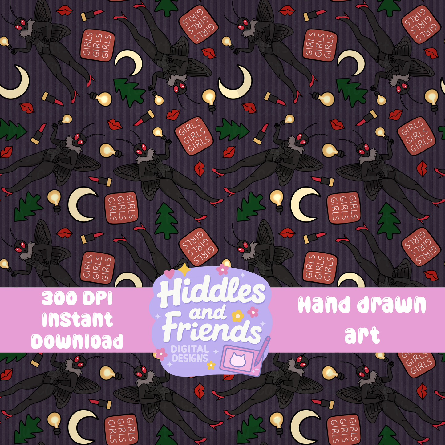 Mothma'am Pin Up Girl Seamless File