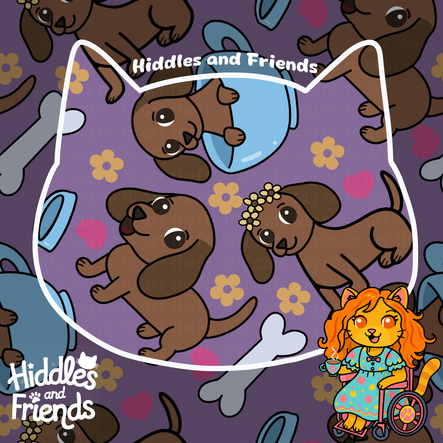 Brown Dachshund Seamless File