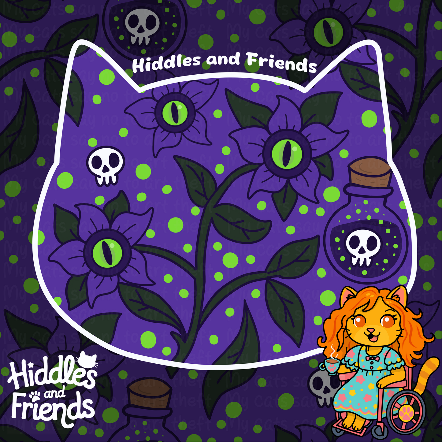 Witchy Belladonna Seamless Pattern