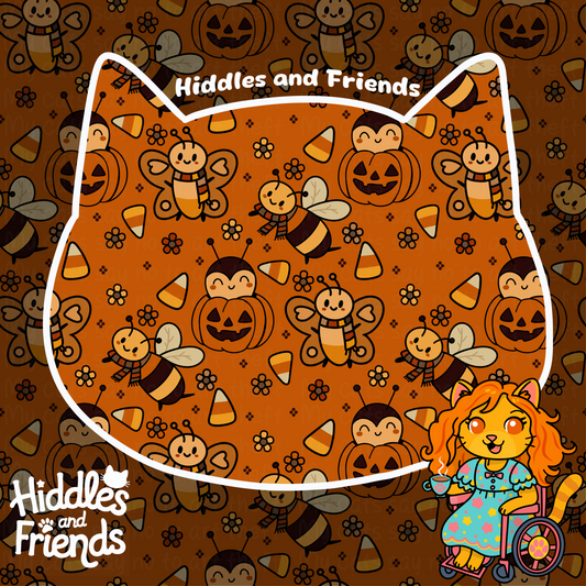 Buzzing Through Halloween Night Seamless File