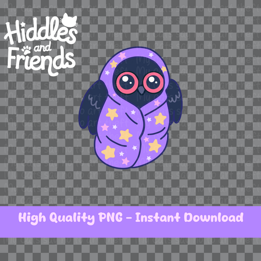 Digital Mothman Sticker – Do Not Disturb (Unless Snacks)