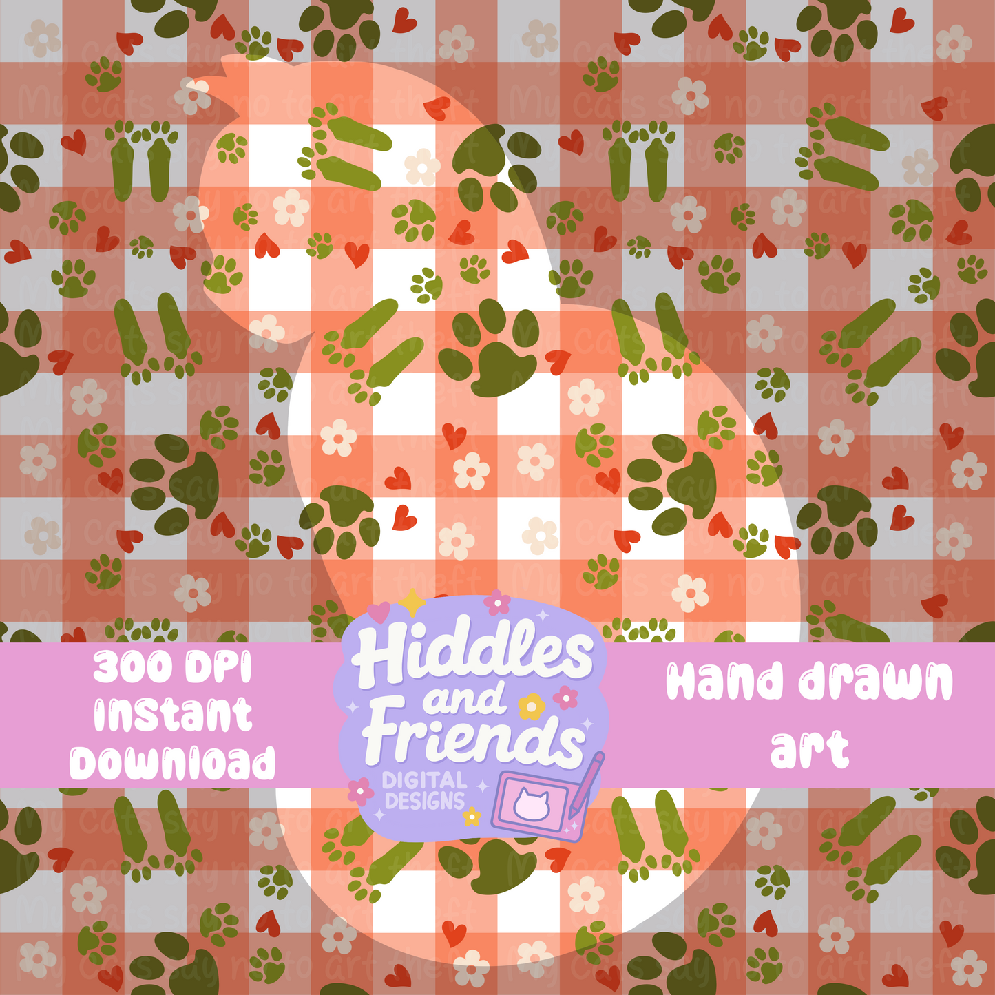🍓 Strawberry Paw Picnic – Coordinating File
