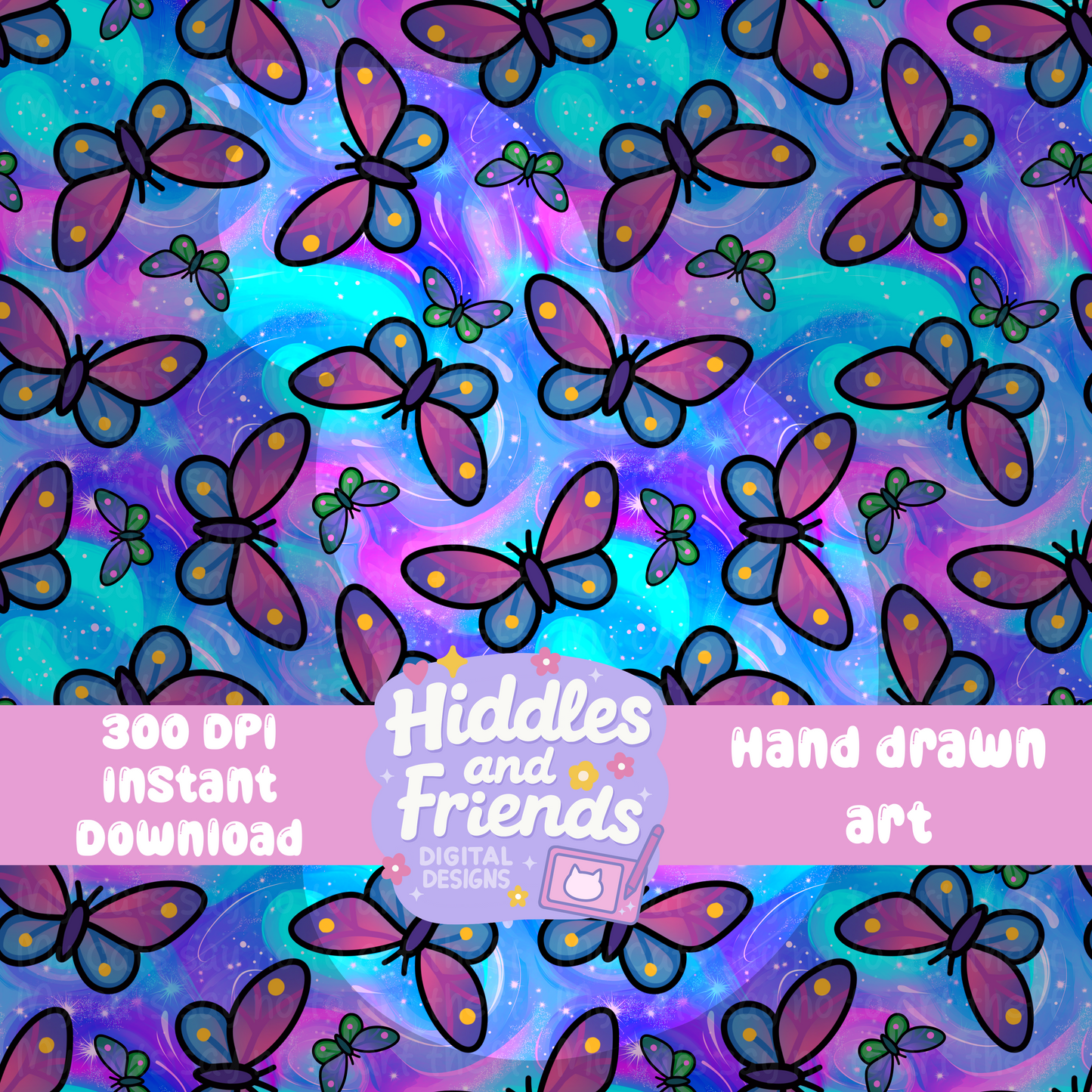 Butterfly Bliss Seamless Background