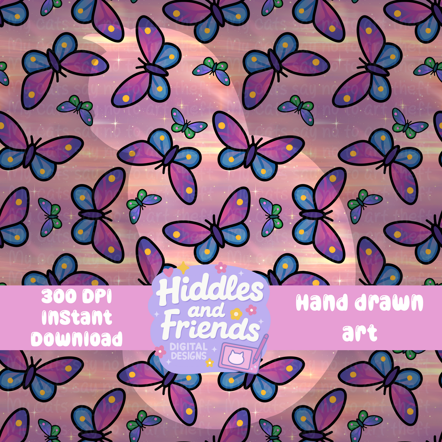 Butterfly Bliss Seamless Background