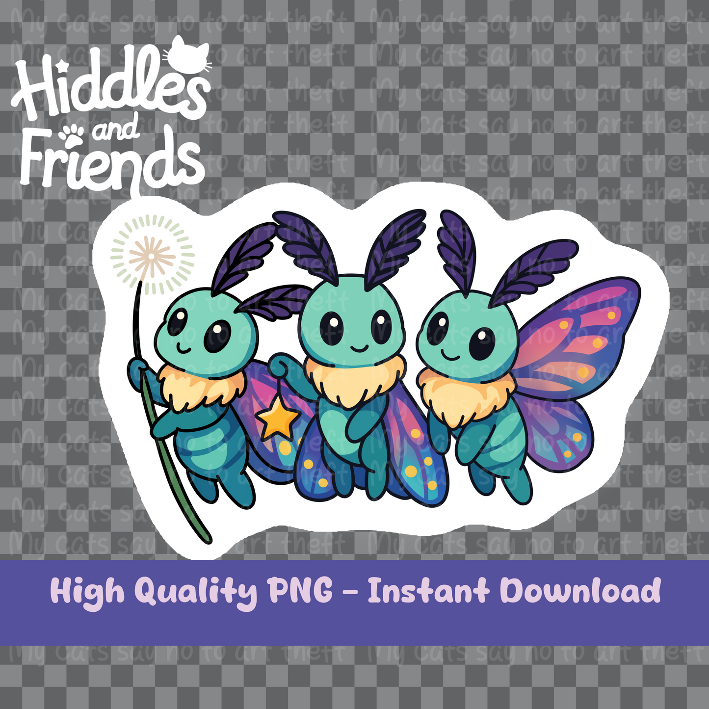 Wish Moths PNG Sticker