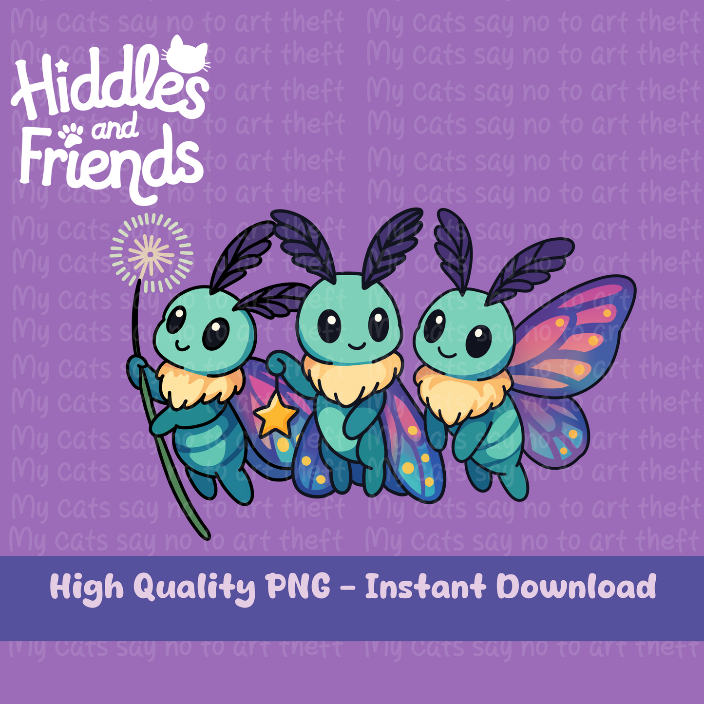 Wish Moths PNG Sticker