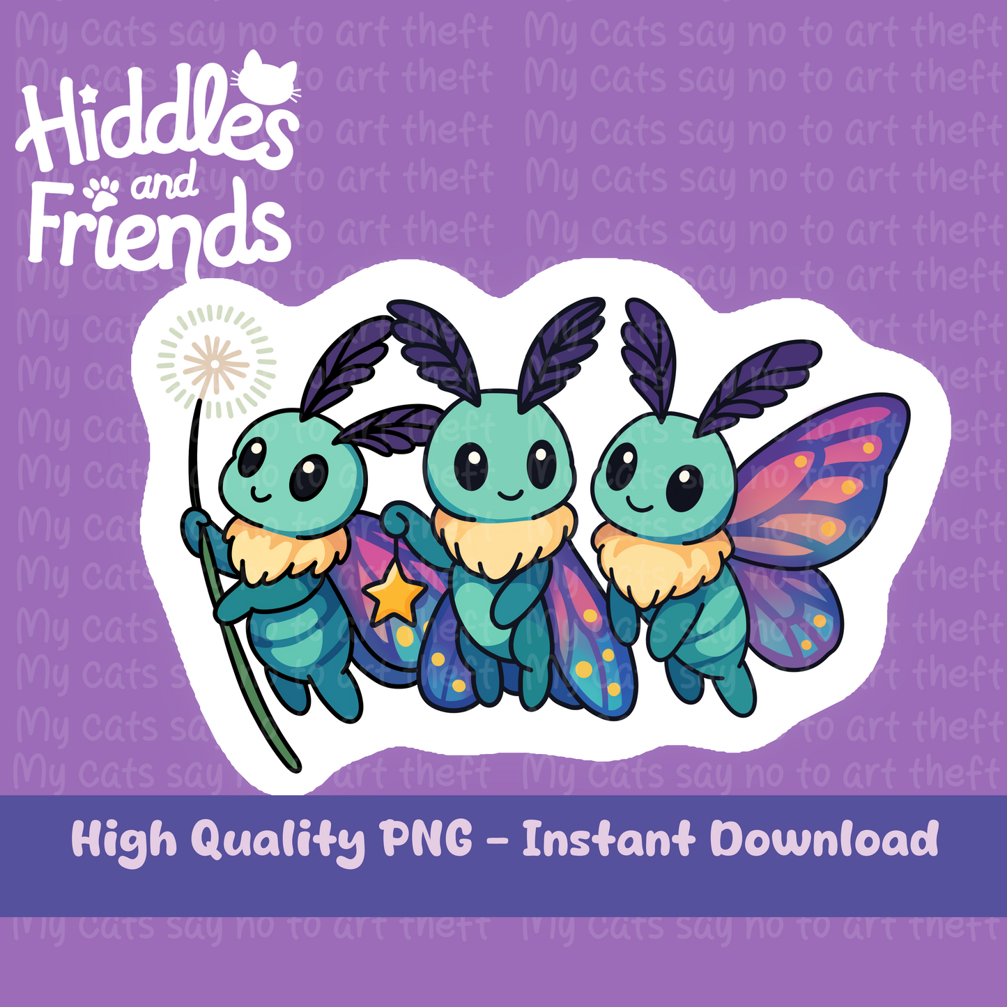 Wish Moths PNG Sticker