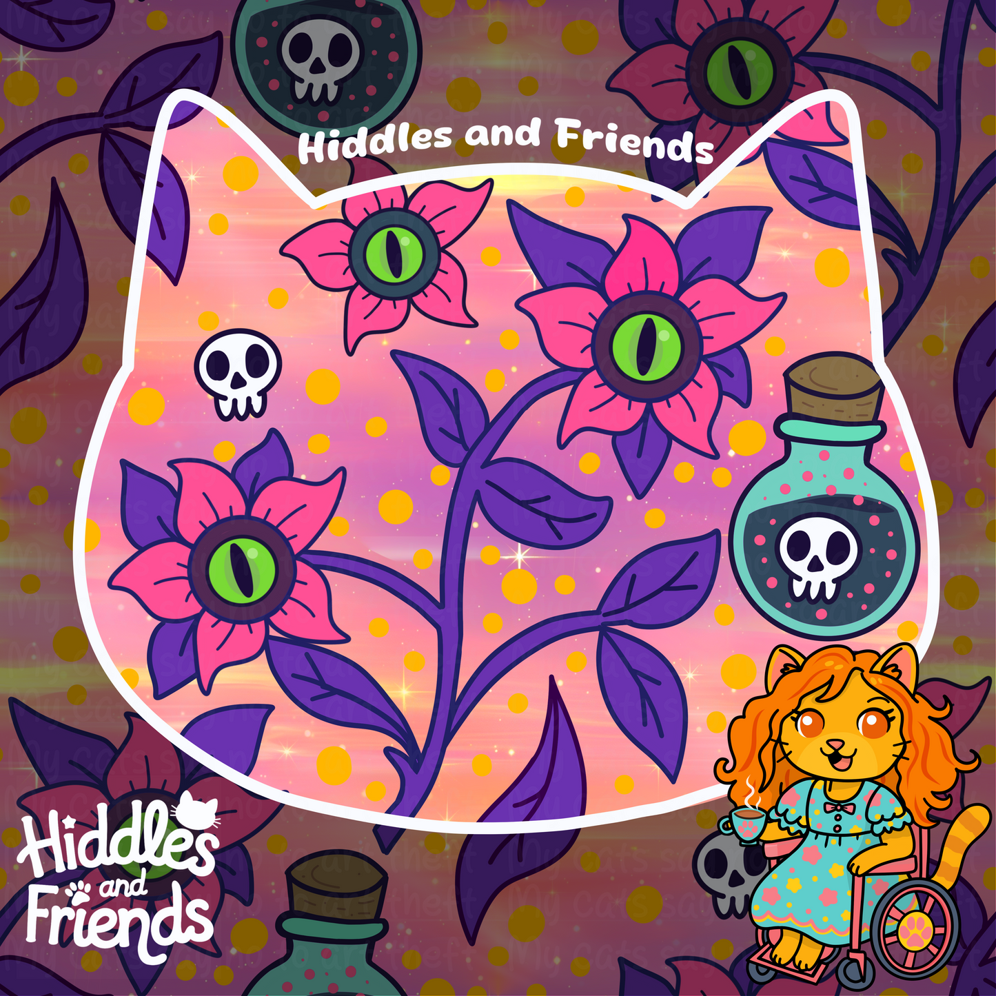 Witchy Belladonna Seamless Pattern