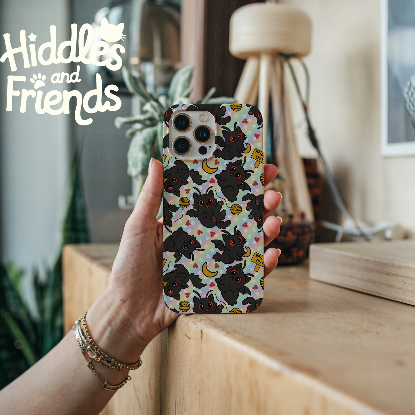 Mothcat Seamless Pattern