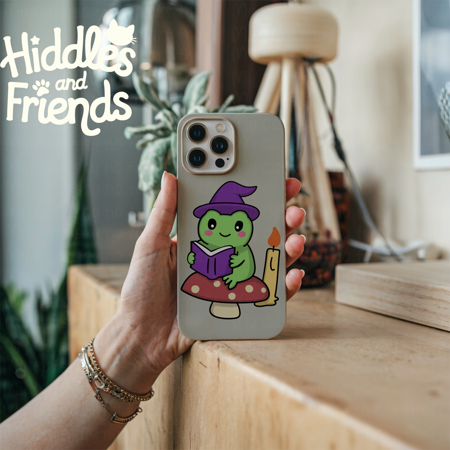 Witchy Frog Reading Sticker