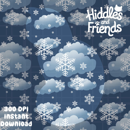 Snowflake Seamless Pattern