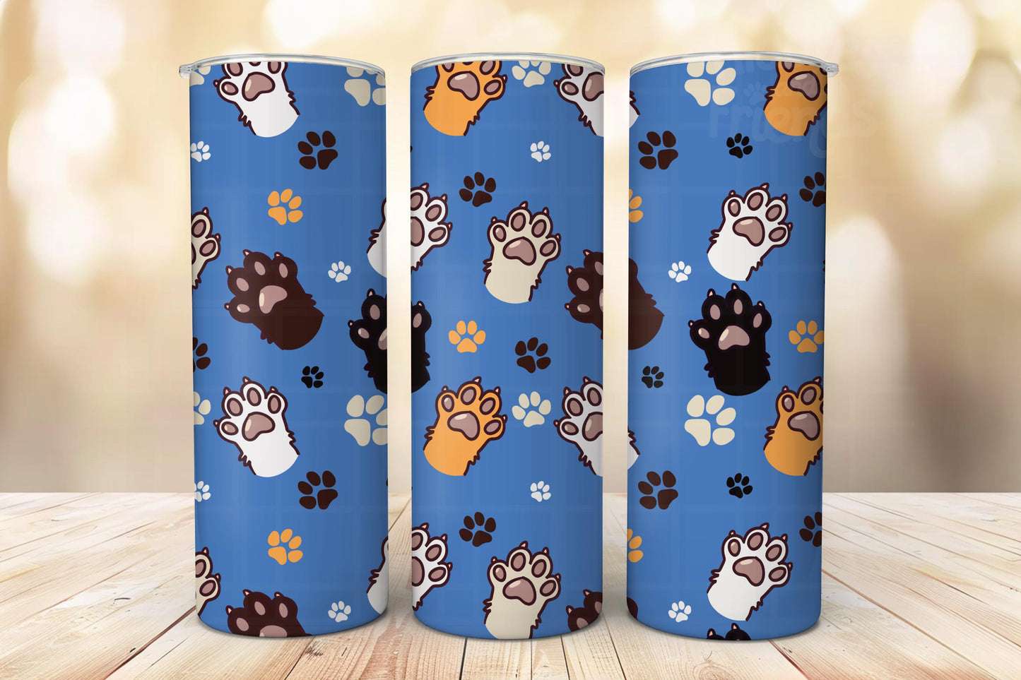 Cat Paws Seamless Pattern