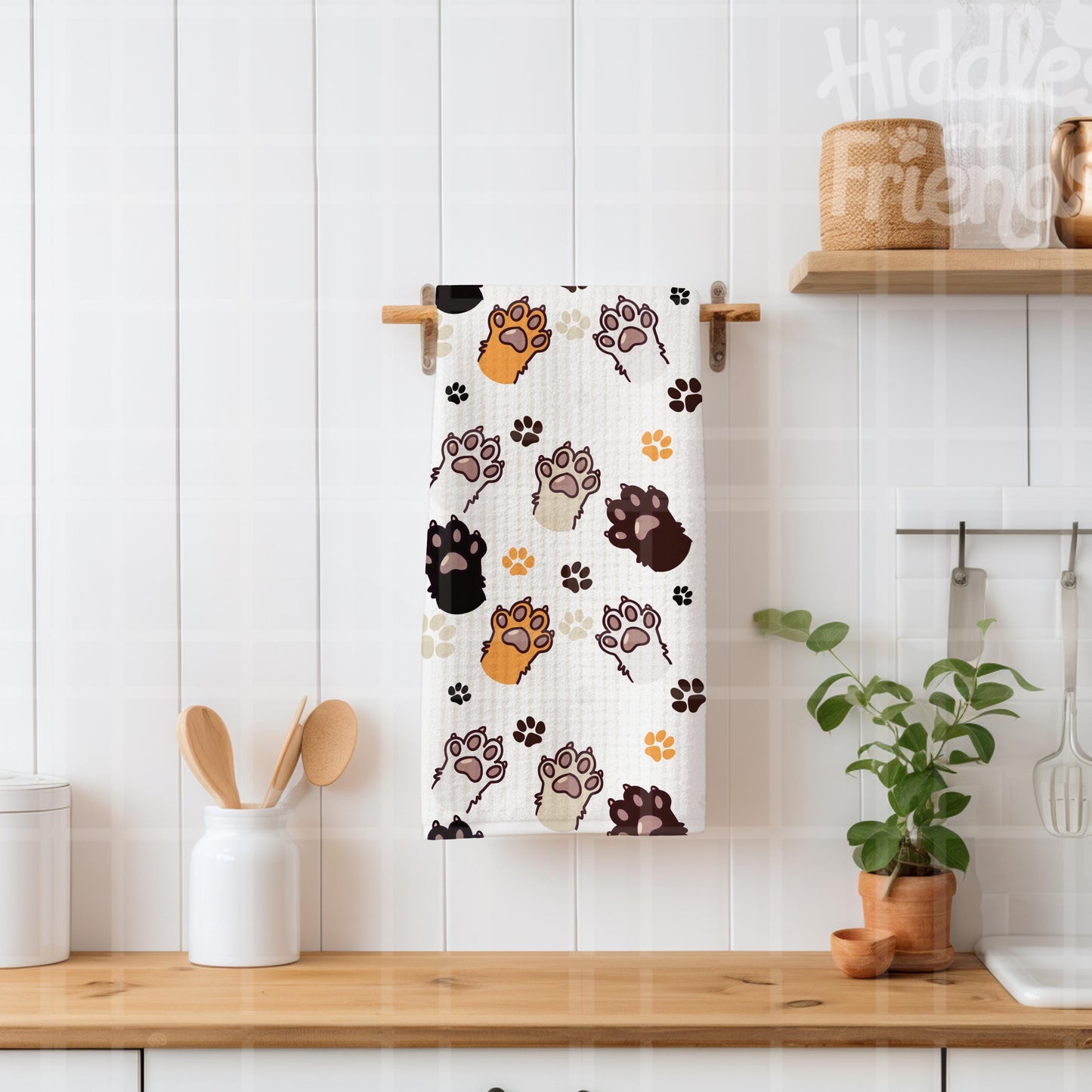 Cute Cat Paws Seamless Pattern