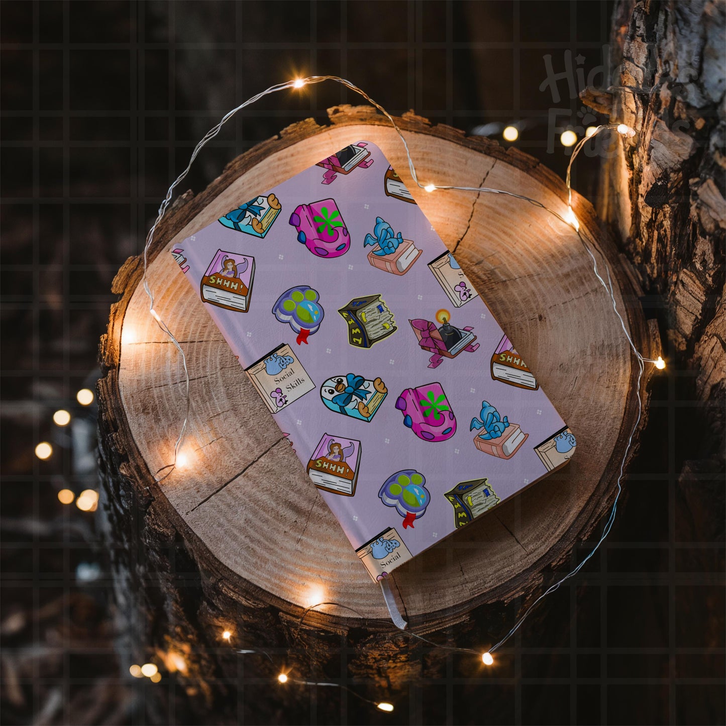 Nostalgia Books Large Seamless Pattern