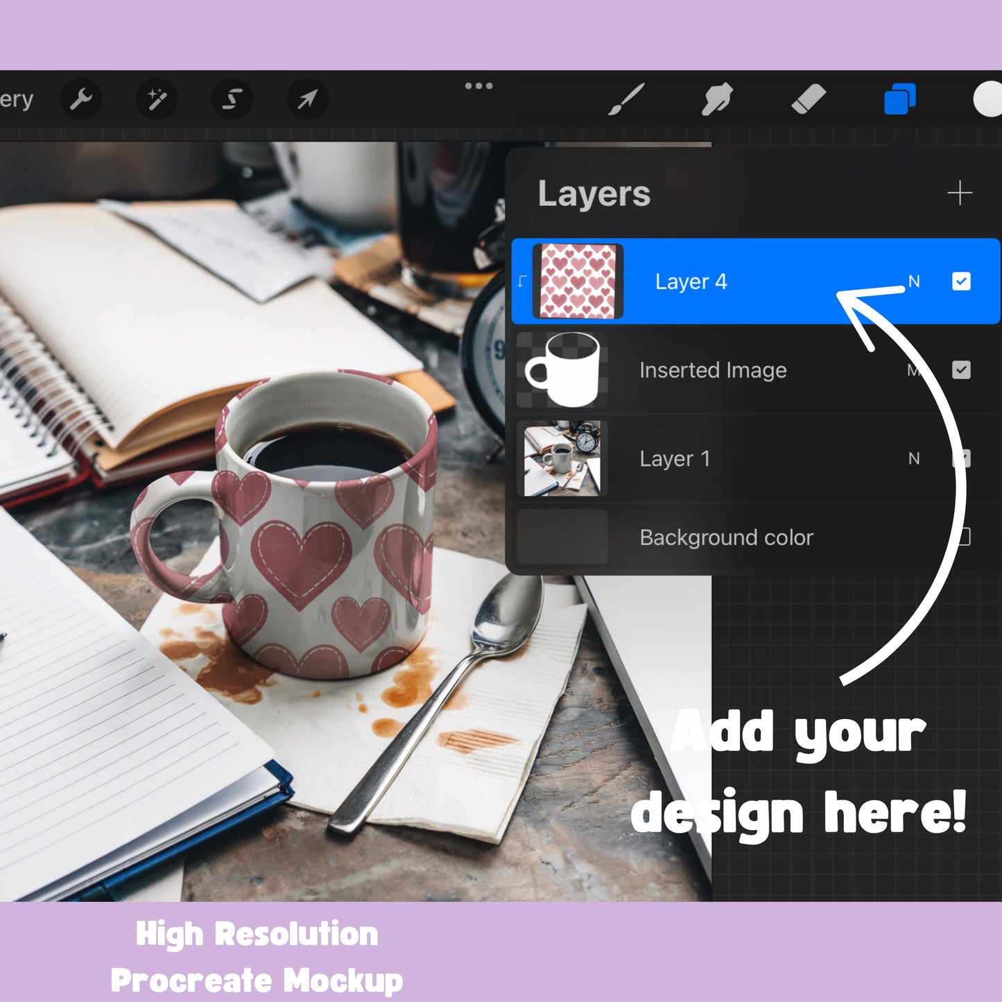 Coffee Cup Mockup for Procreate