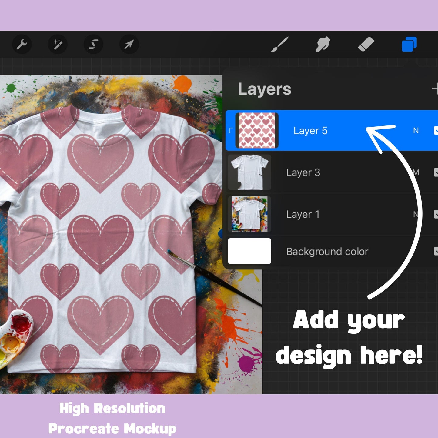 T-Shirt Mockup for Procreate