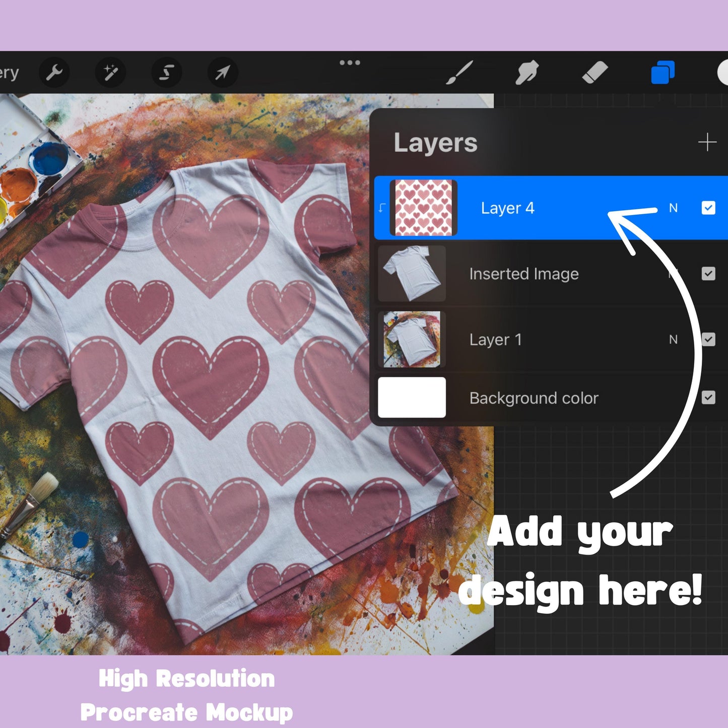 T-Shirt Mockup for Procreate