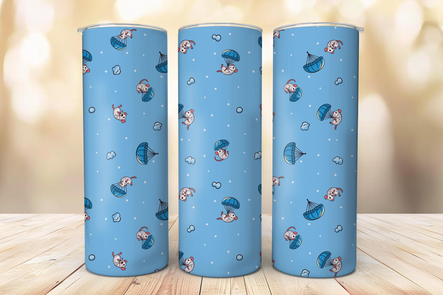 Rats Falling Seamless Pattern