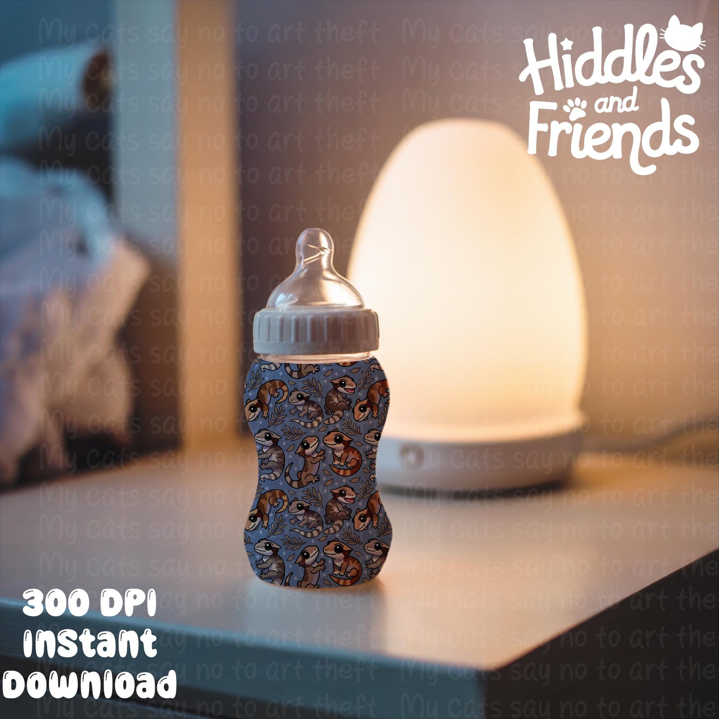 Baby Bottle Editable Procreate Mockup