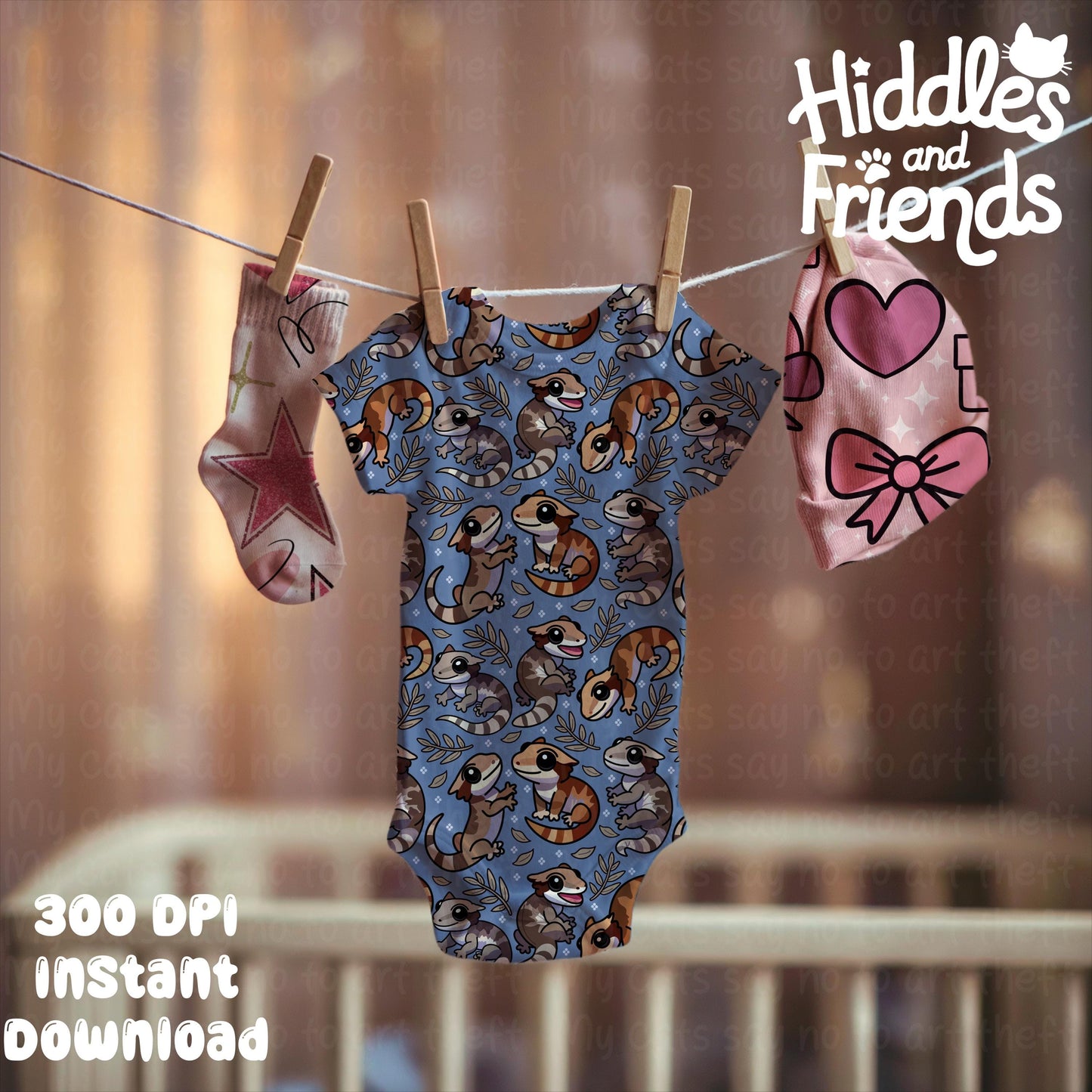 Baby Outfit Trio Mockup for Procreate